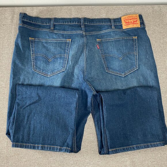 Levi's 541 ATHLETIC FIT Denim Jeans Men's 46 x 32 Mid Rise Blue Casual Pant - Picture 6 of 15